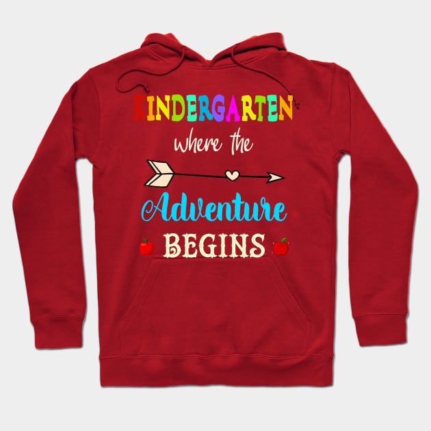 Kindergarten Where The Adventure Begins Hoodie by Howtotails